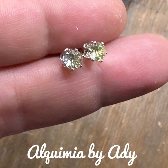 Alquimia by Ady Yellow and Silver Earrings - Picture 1 of 1